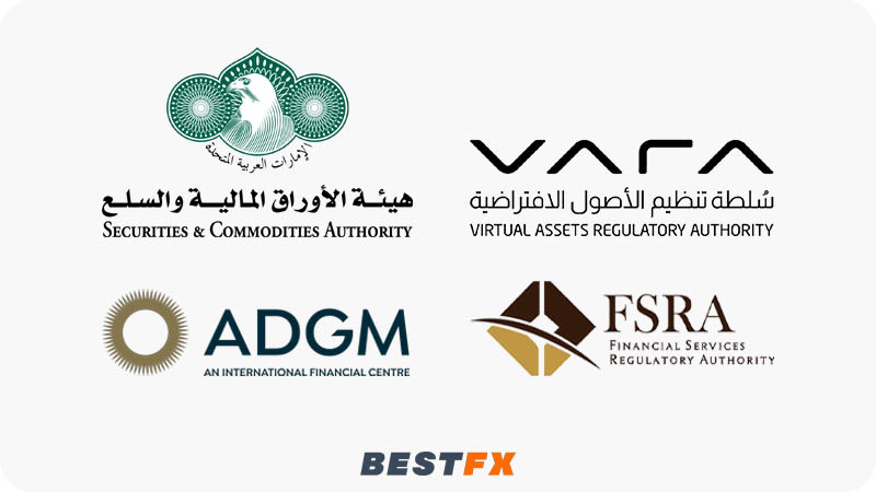 الجهات التنظيمية الرئيسية في الإمارات